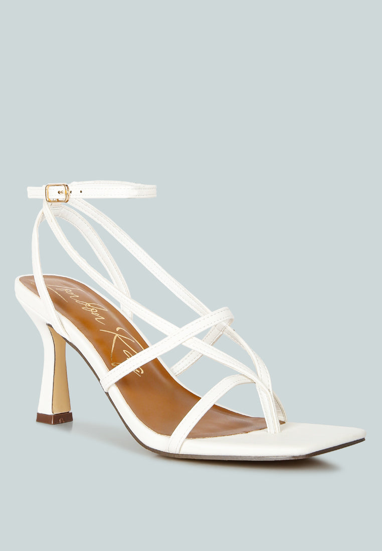 stalker strappy ankle strap sandals#color_white