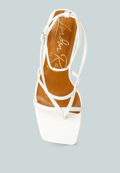 stalker strappy ankle strap sandals#color_white