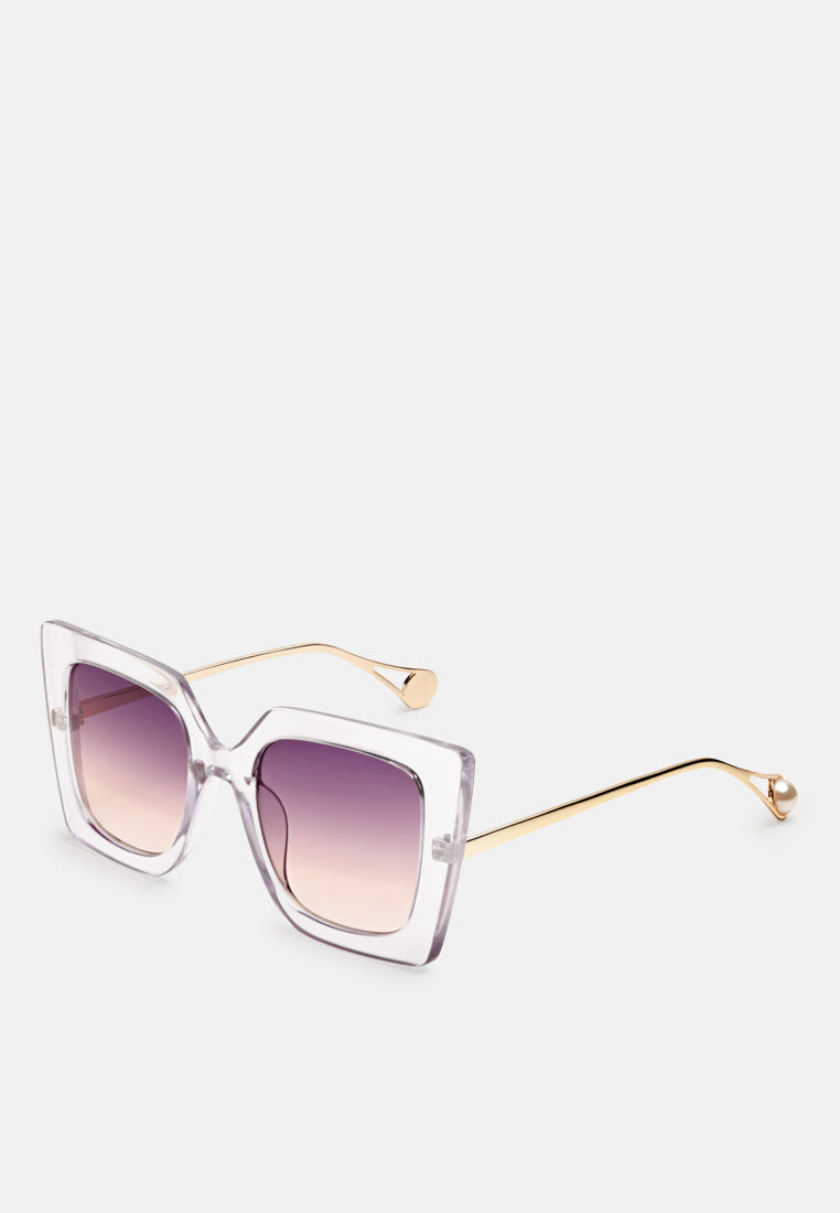 stare game square frame oversized sunglasses#color_purple