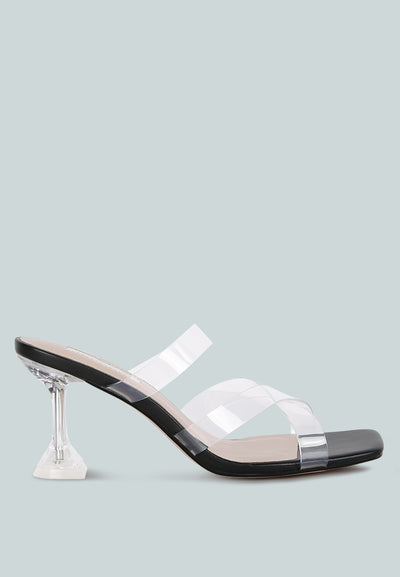 star ivy clear spool heeled sandal#color_black