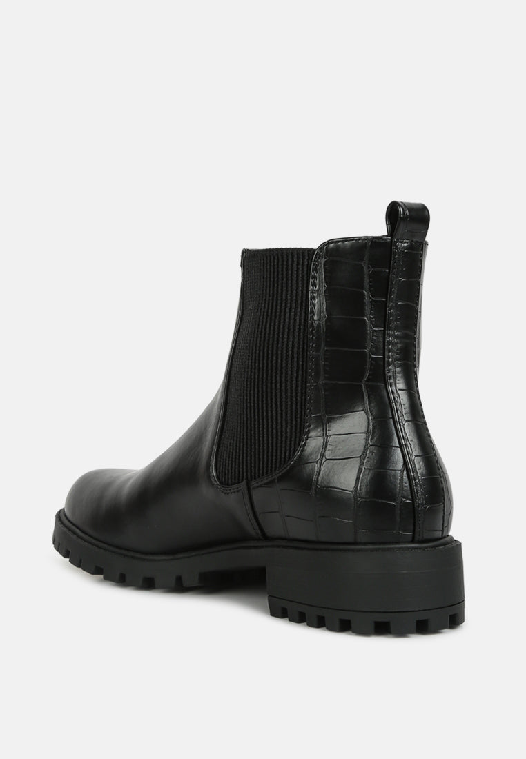 stella croc back chelsea boots#color_black