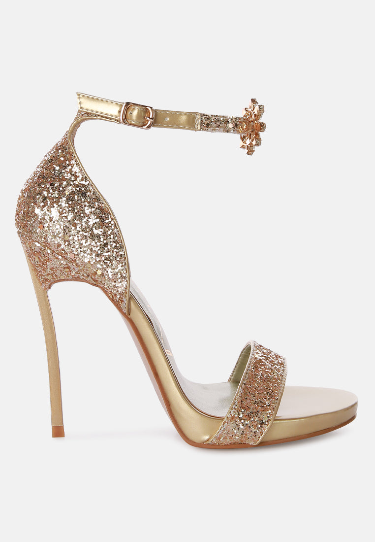 straight fire high heel glitter stilettos#color_gold