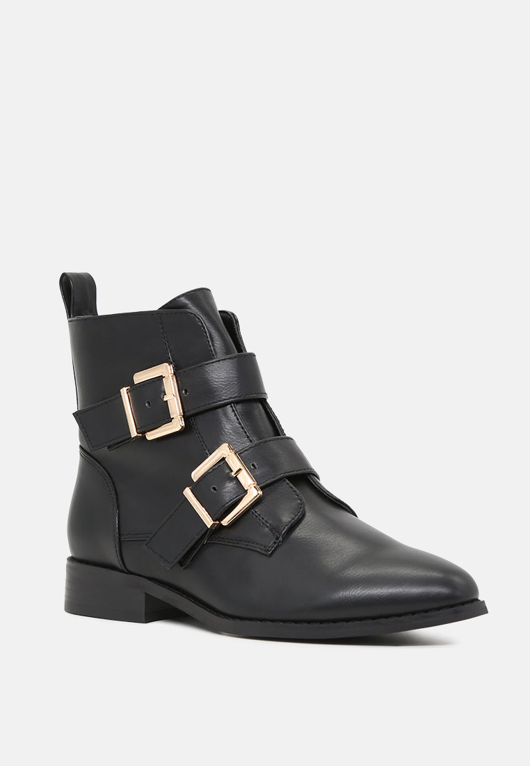 strappy wide fit ankle boots#color_black