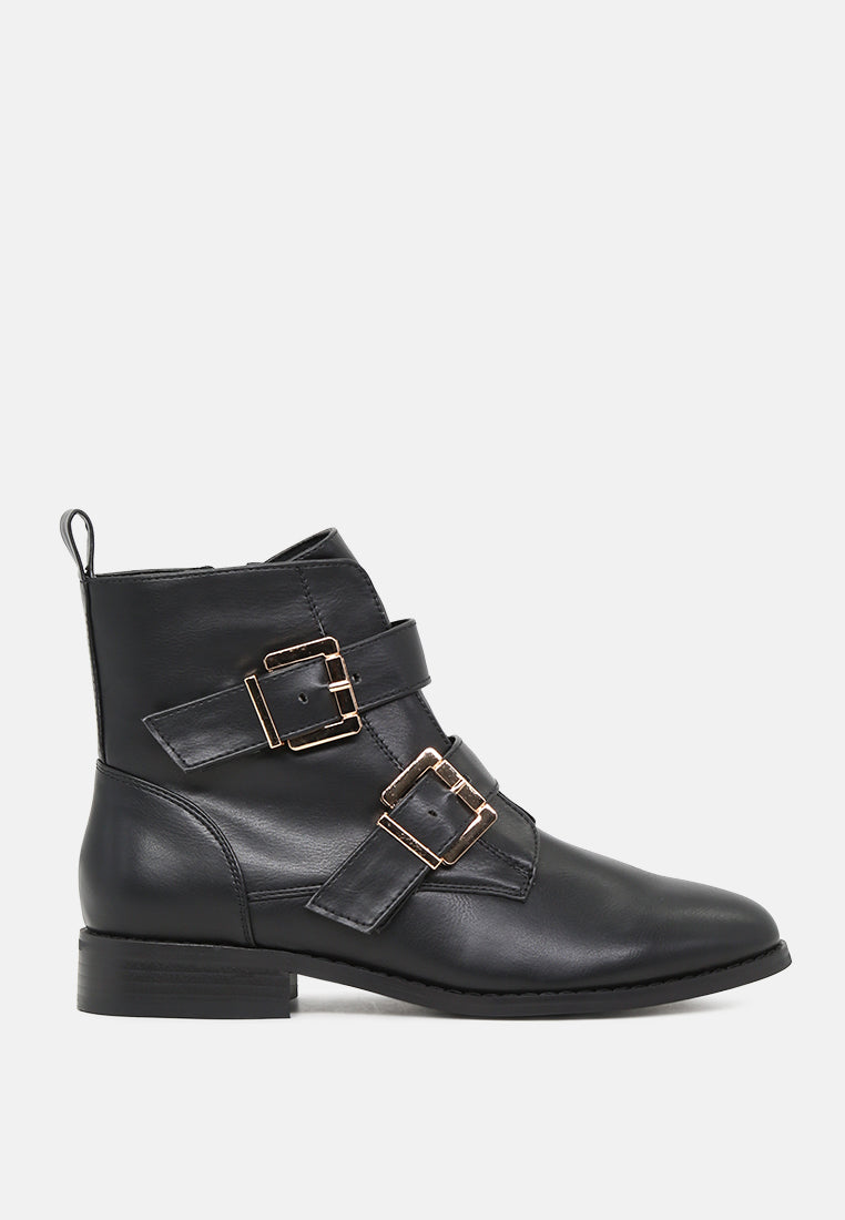 strappy wide fit ankle boots#color_black