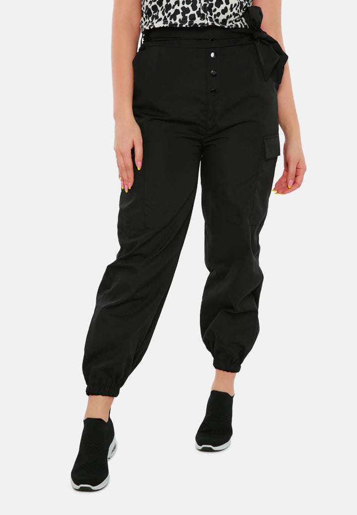 style up cargo belted pant#color_black