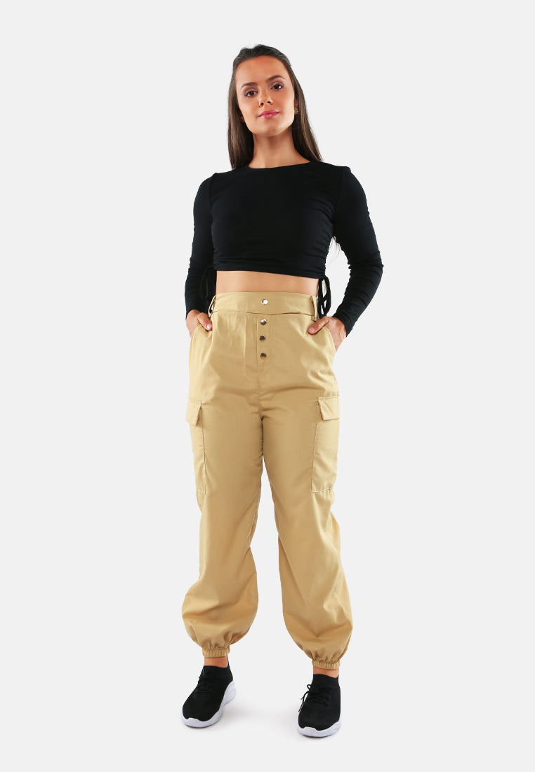 style up cargo belted pant#color_nude