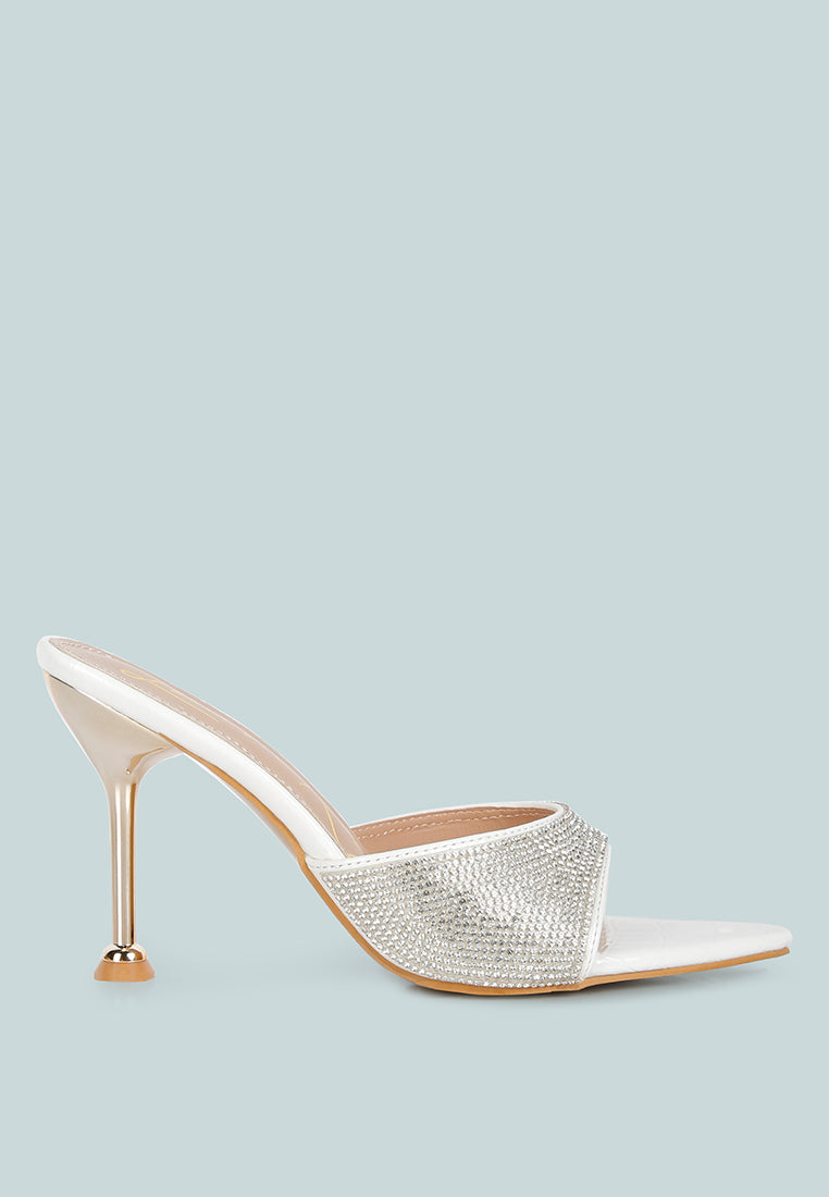 sundai rhinestone embellished stiletto sandals#color_white