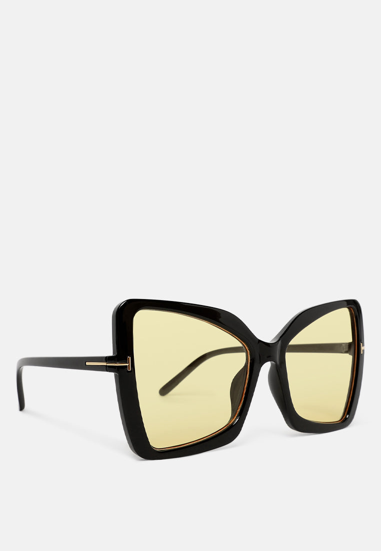 super dapper butterfly sunglasses#color_black-gold