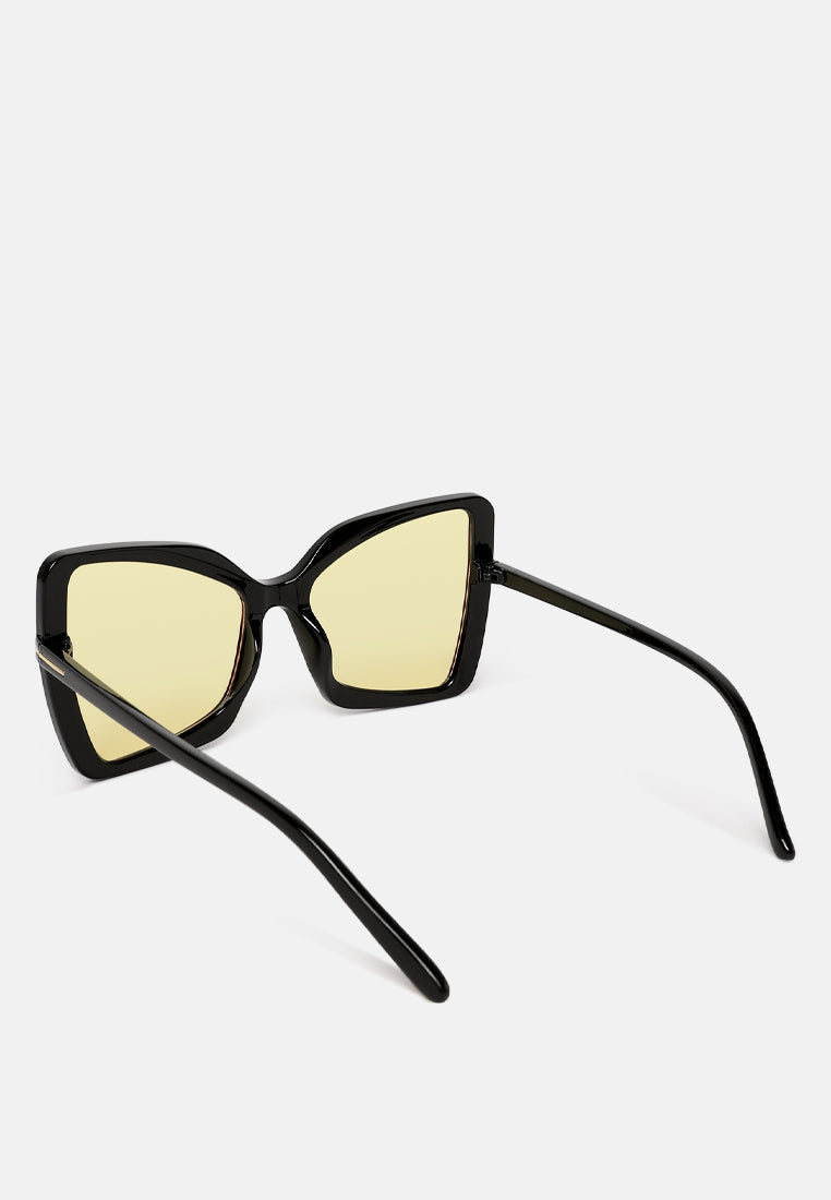 super dapper butterfly sunglasses#color_black-gold