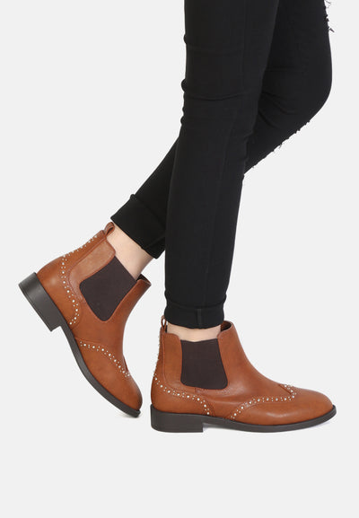 suzie chunky heel boots#color_tan