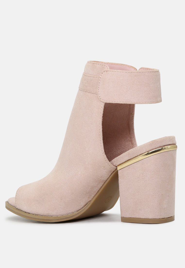 suzy peep toe sling back mid heel sandals#color_pink