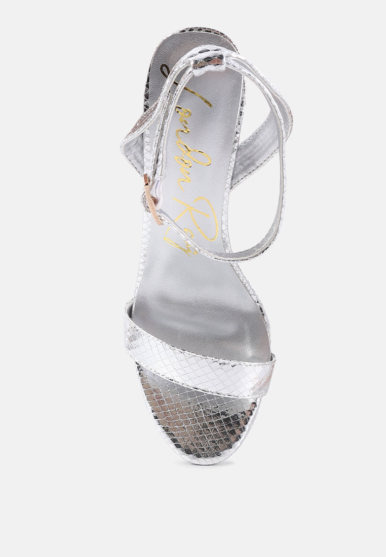 sweetheart croc platform high heeled sandals#color_silver