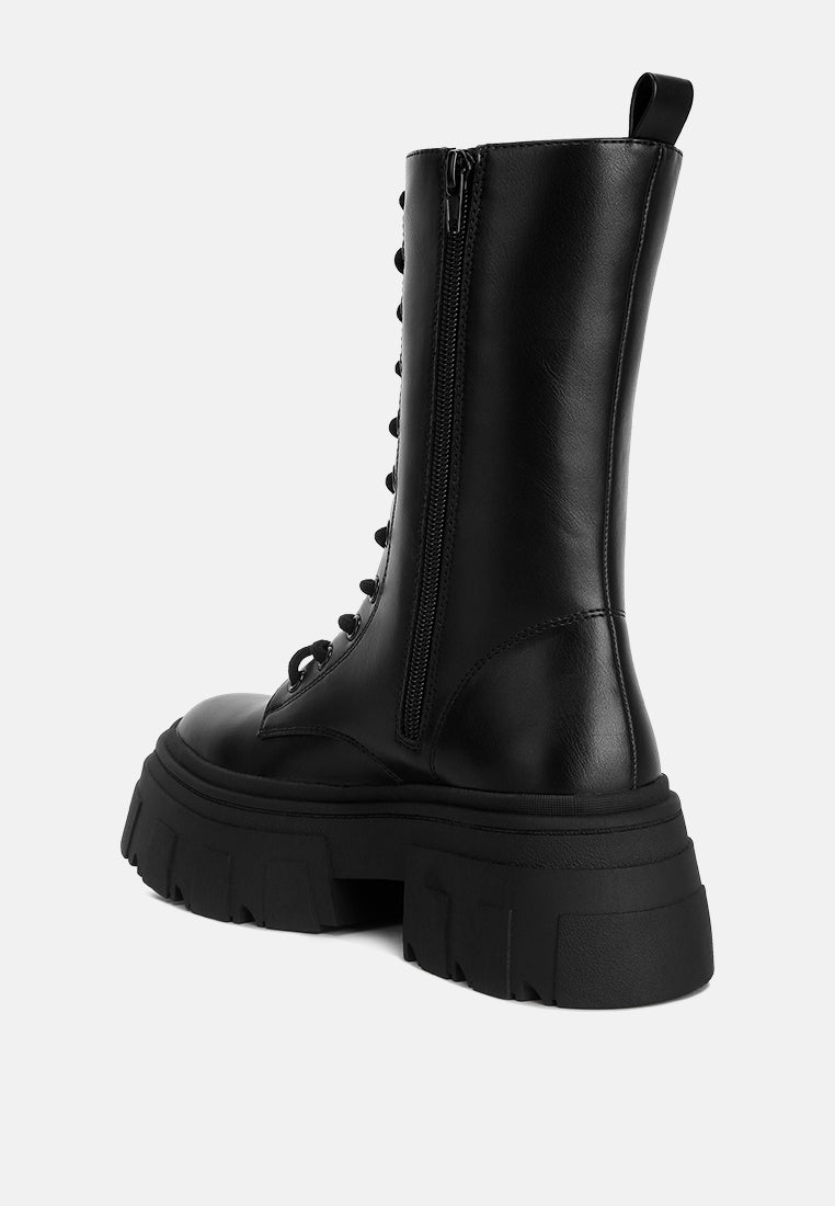 tatum faux leather combat chunky boots#color_black