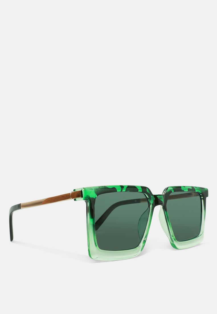 the pristine square sunglasses#color_green