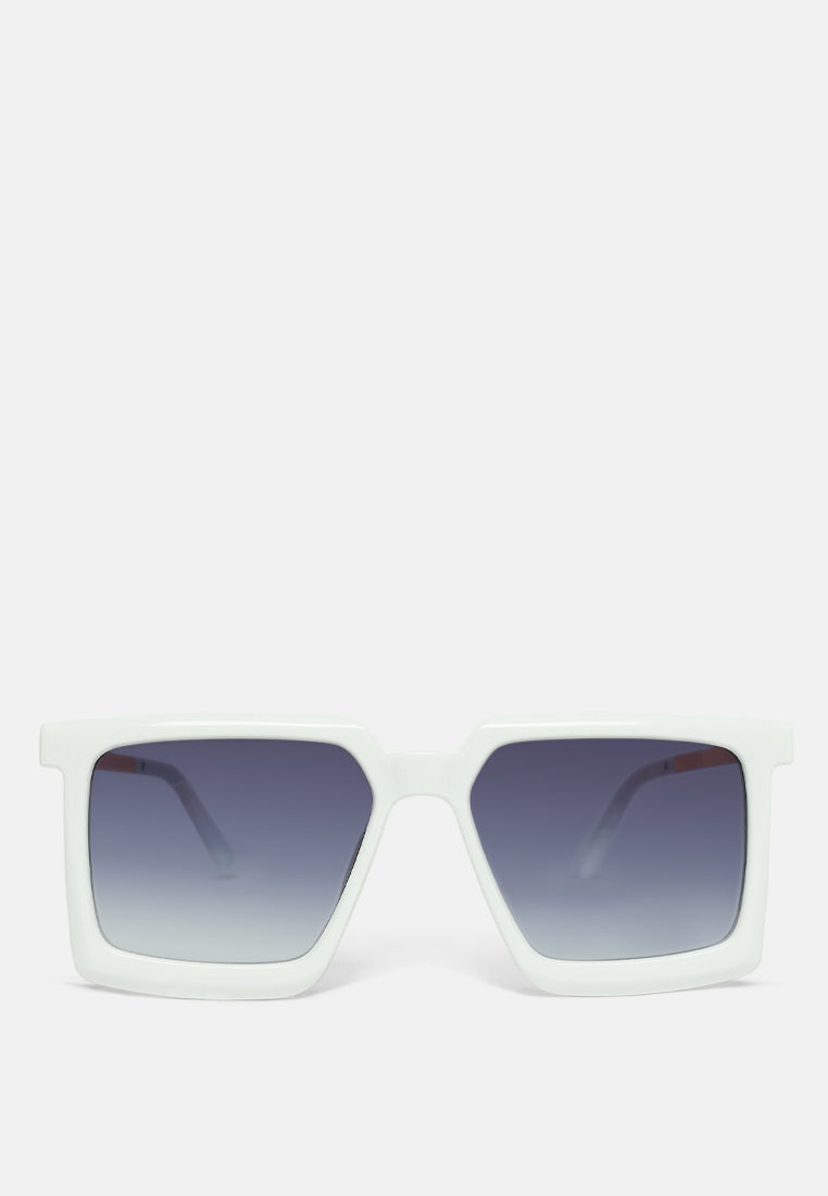 the pristine square sunglasses#color_white-purple