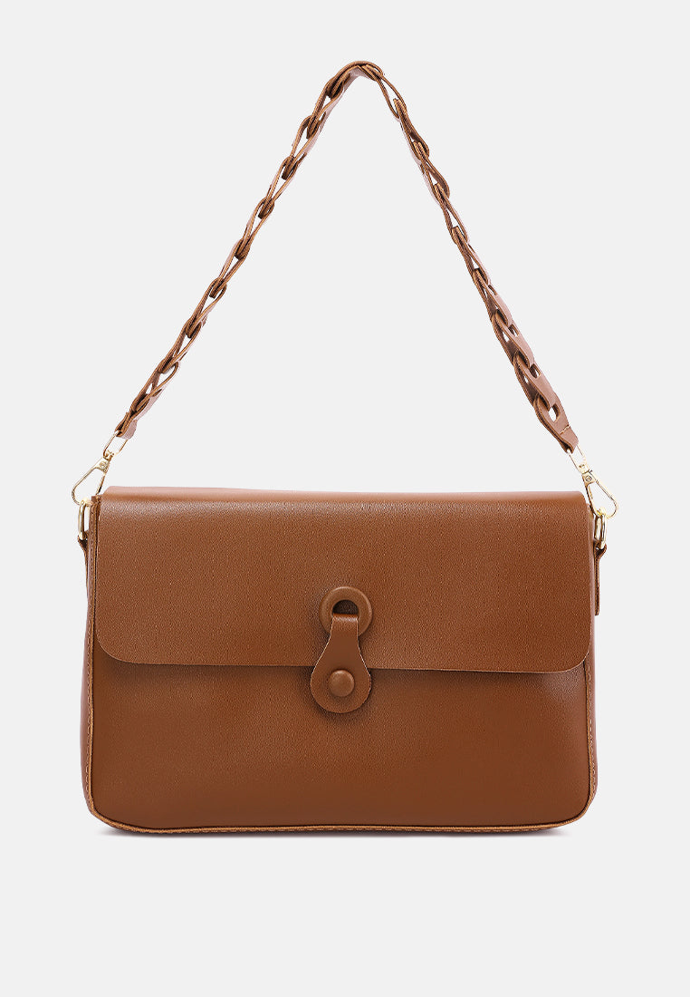 the unconventional flap bag by ruw#color_brown