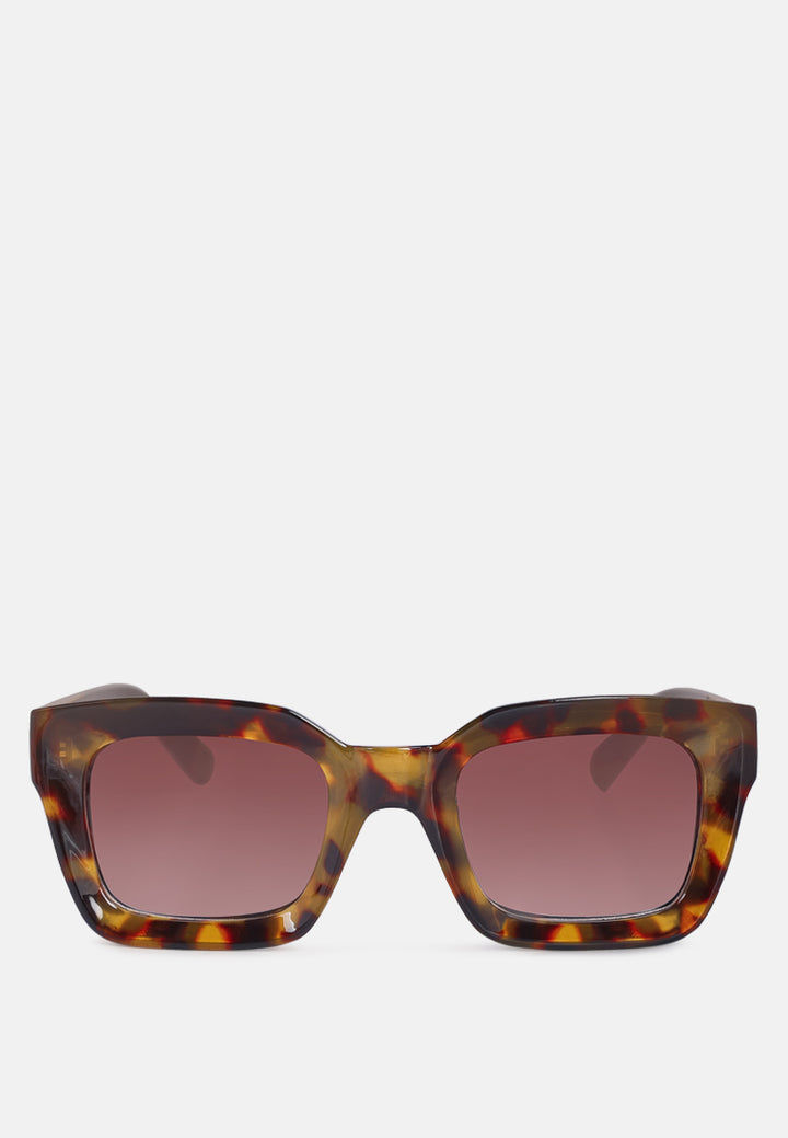 thick leopard frame sunglasses#color_brown