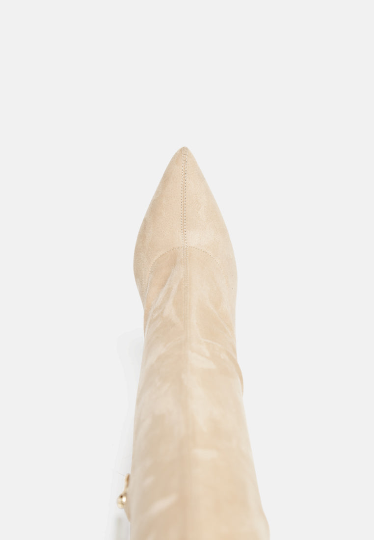 tilera stretch over the knee stiletto boots#color_beige