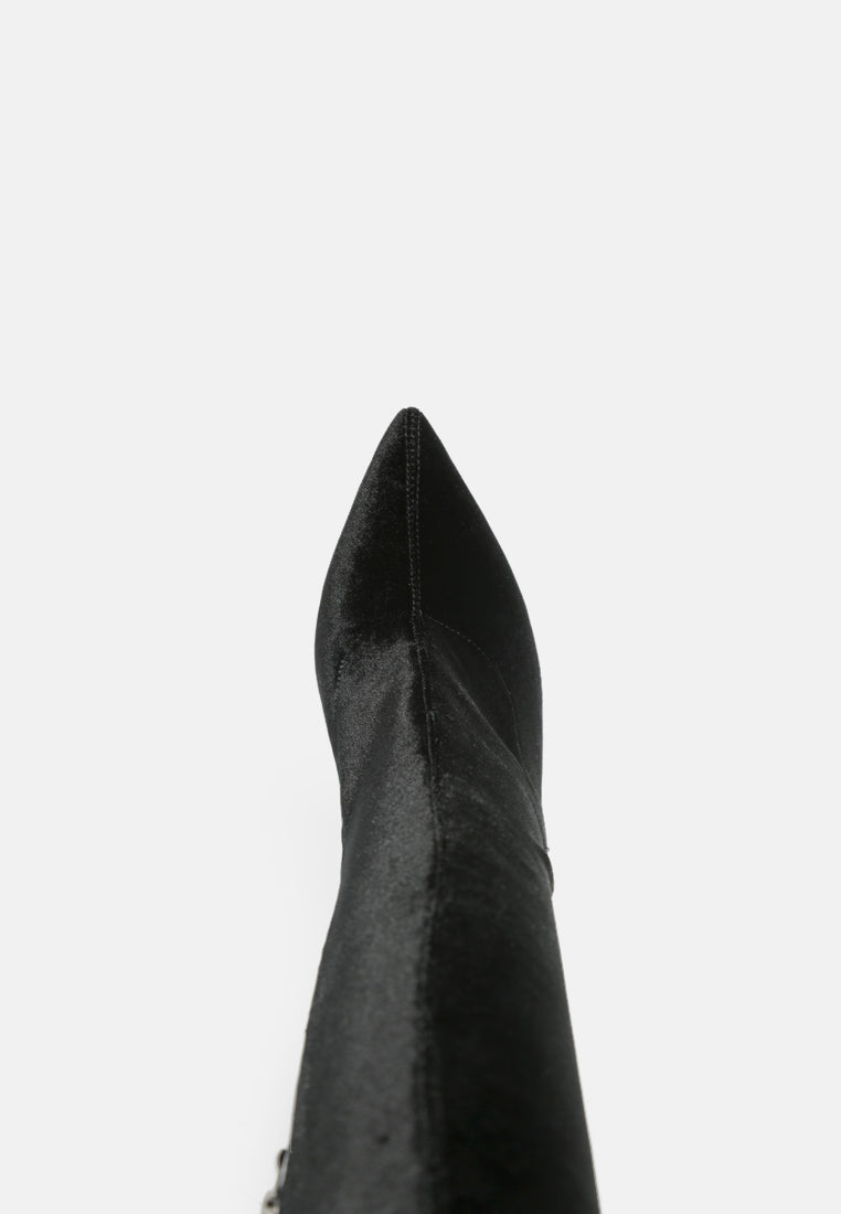 tilera stretch over the knee stiletto boots#color_black