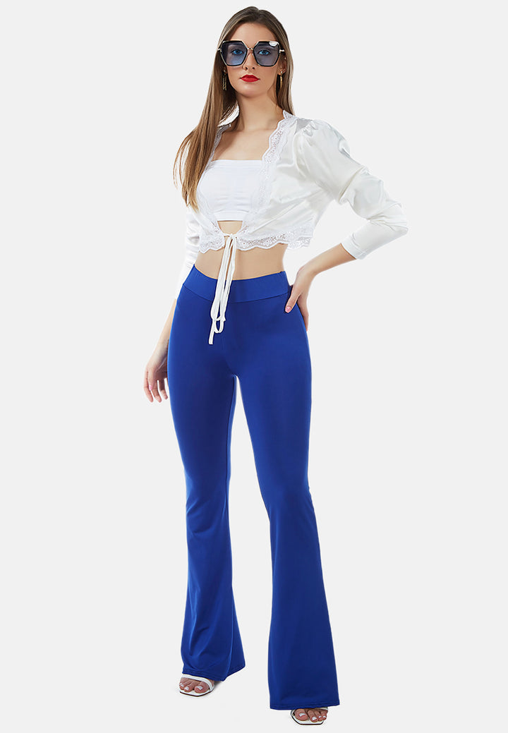 timeless stretch flared pant#color_blue