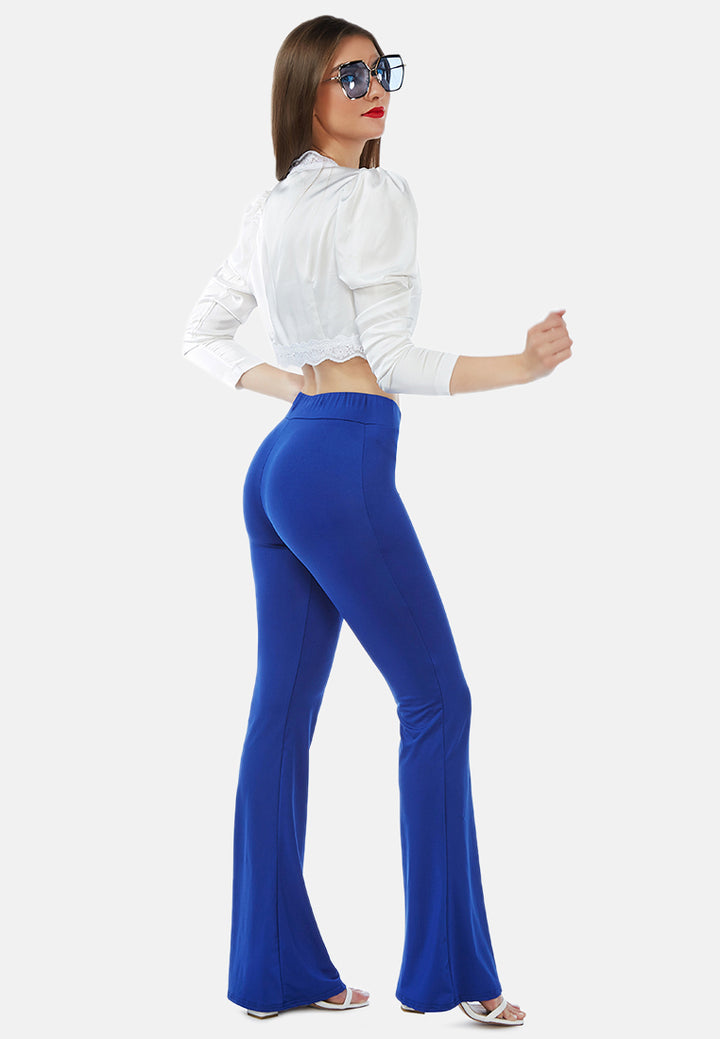 timeless stretch flared pant#color_blue