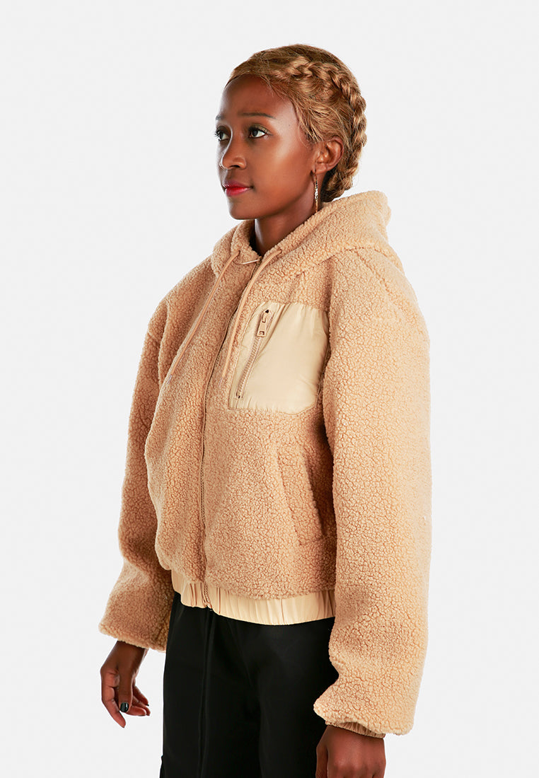 too-much-drama hoodie jacket by ruw#color_taupe