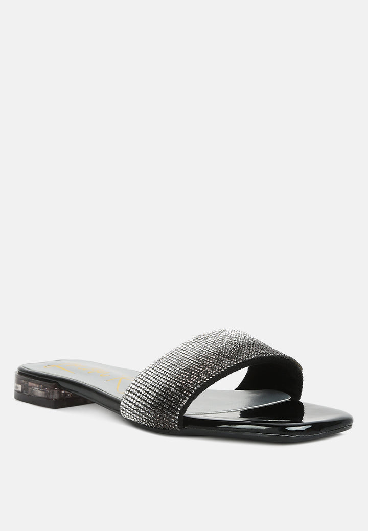 top flirt rhinestone slip on sandals#color_black