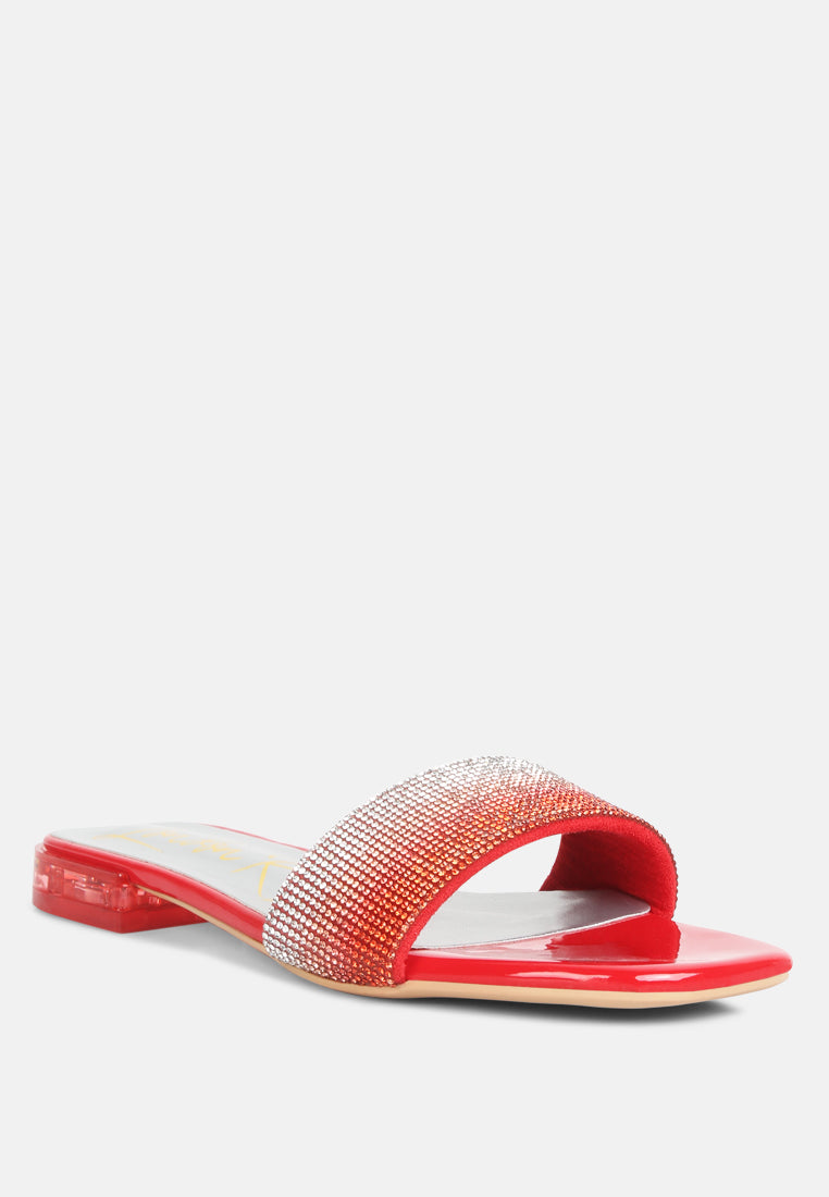 top flirt rhinestone slip on sandals#color_red
