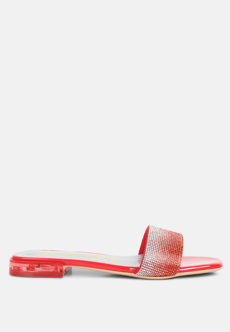 top flirt rhinestone slip on sandals#color_red