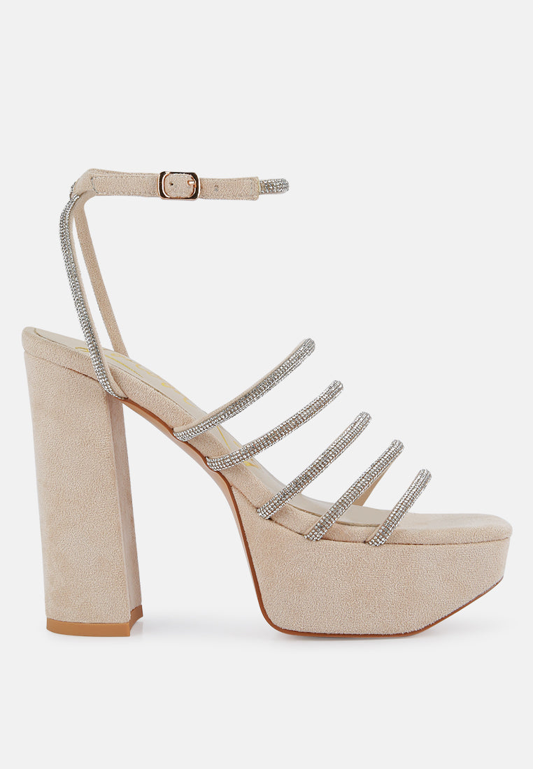 tricks high block heeled sandals#color_nude