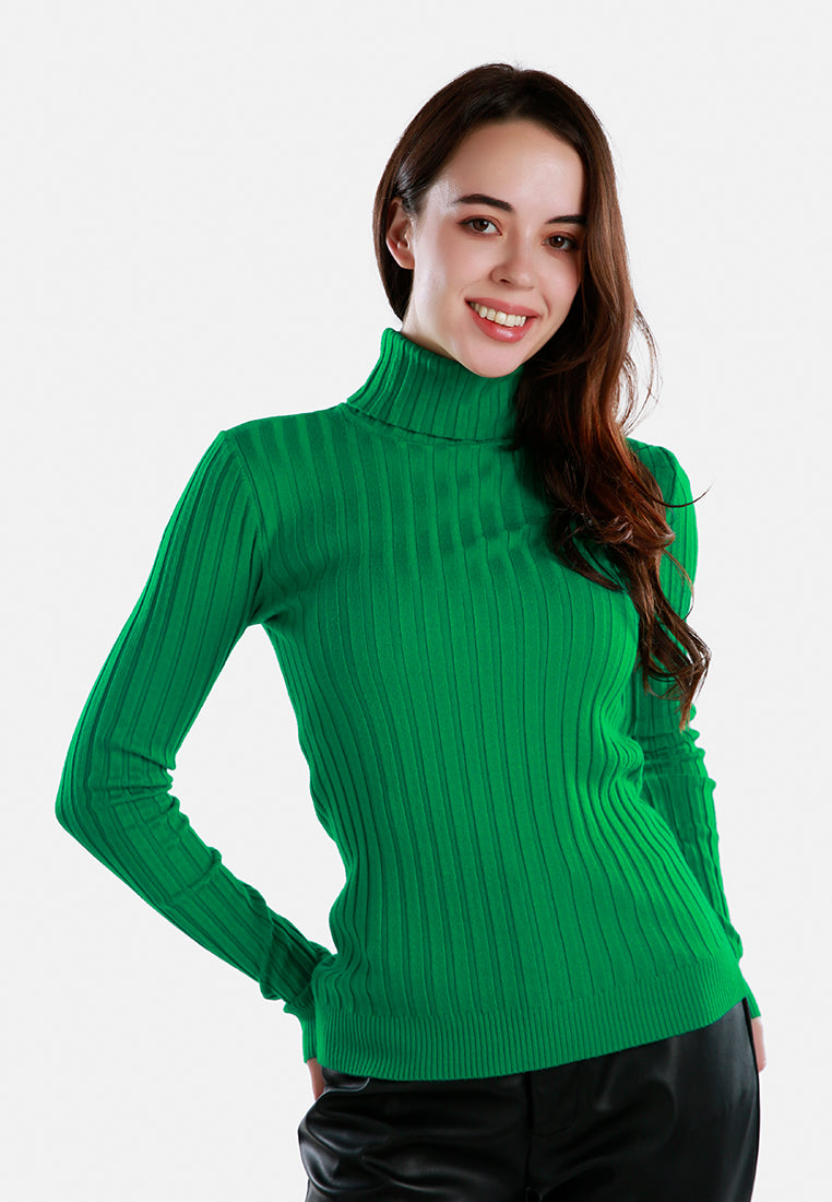 turtleneck sweater top#color_green
