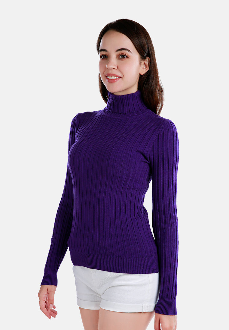 turtleneck sweater top#color_purple