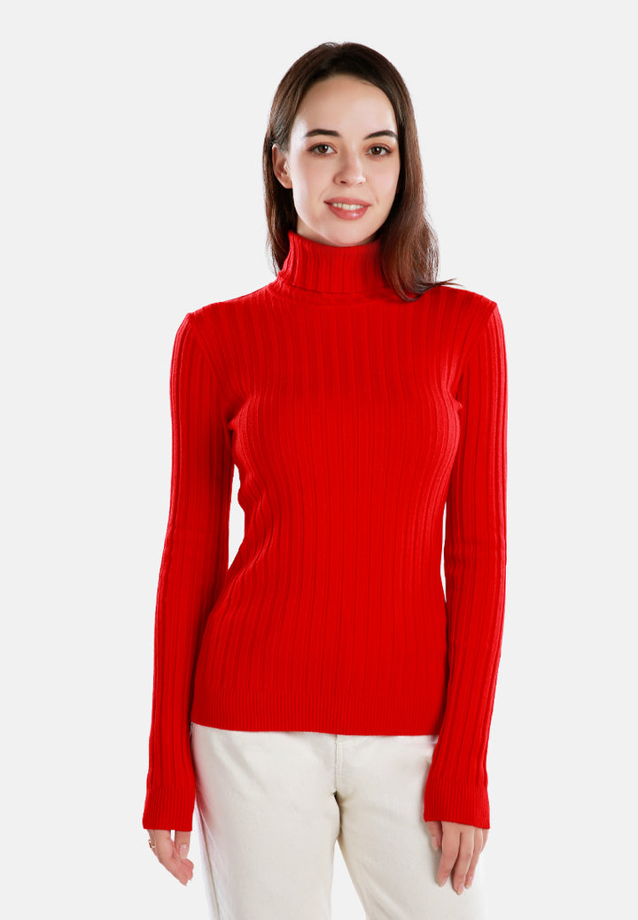 turtleneck sweater top#color_red