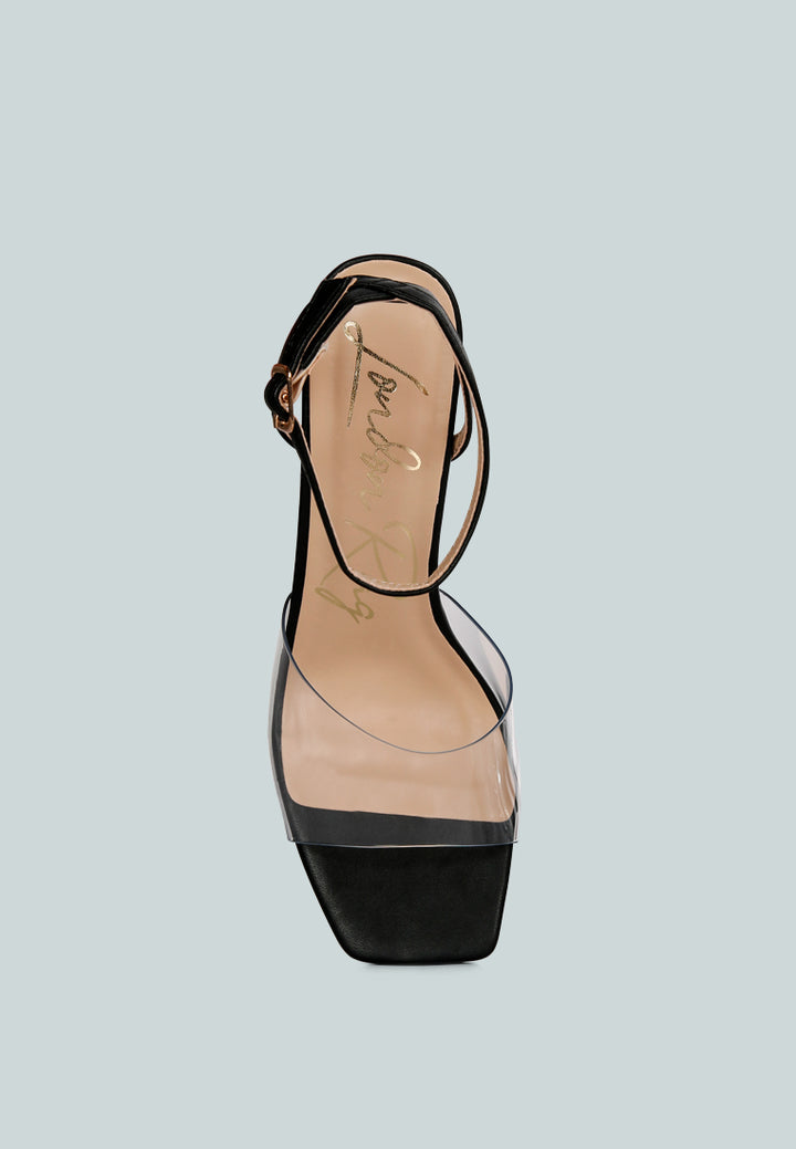 twinkle clear block heel sandal#color_black