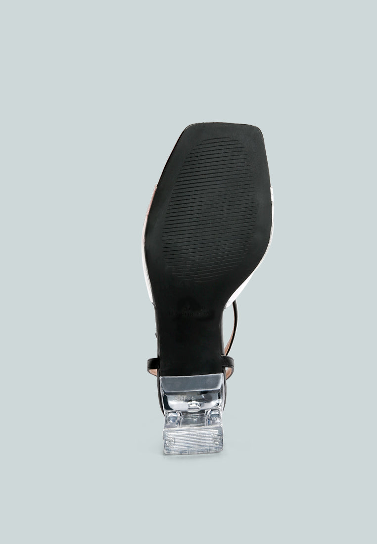 twinkle clear block heel sandal#color_black