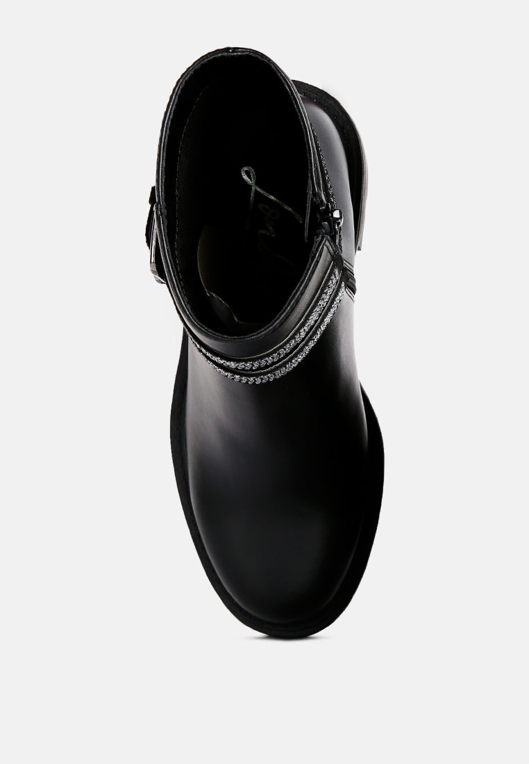 ulupi diamante detail ankle block heel boot#color_black