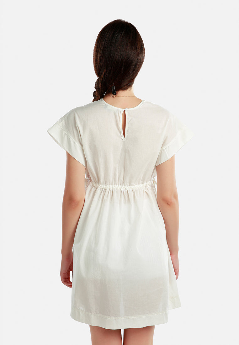 v-neck romper dress#color_off-white