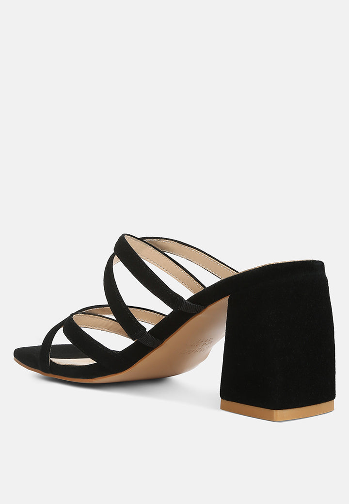 valentina strappy casual block heel sandals by ruw#color_black