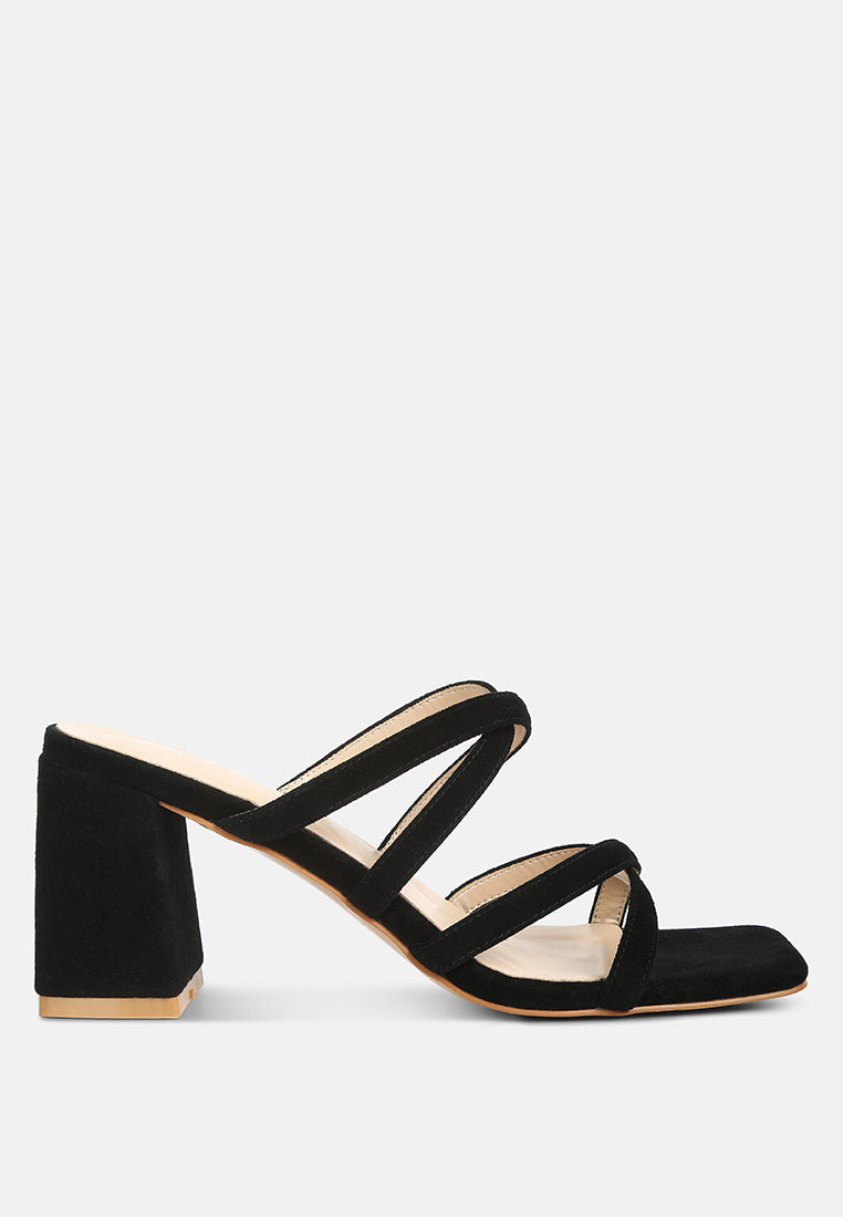 valentina strappy casual block heel sandals by ruw#color_black