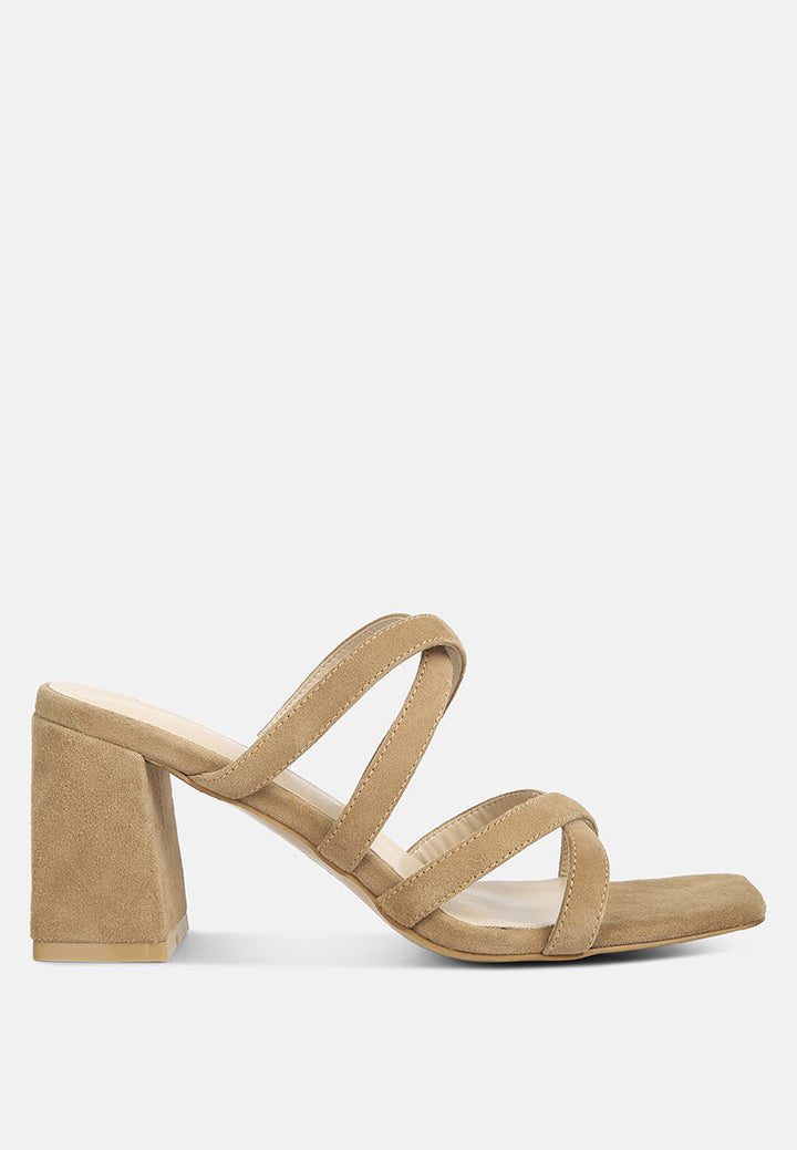 Valentina Strappy Casual Block Heel Sandals By Ruw