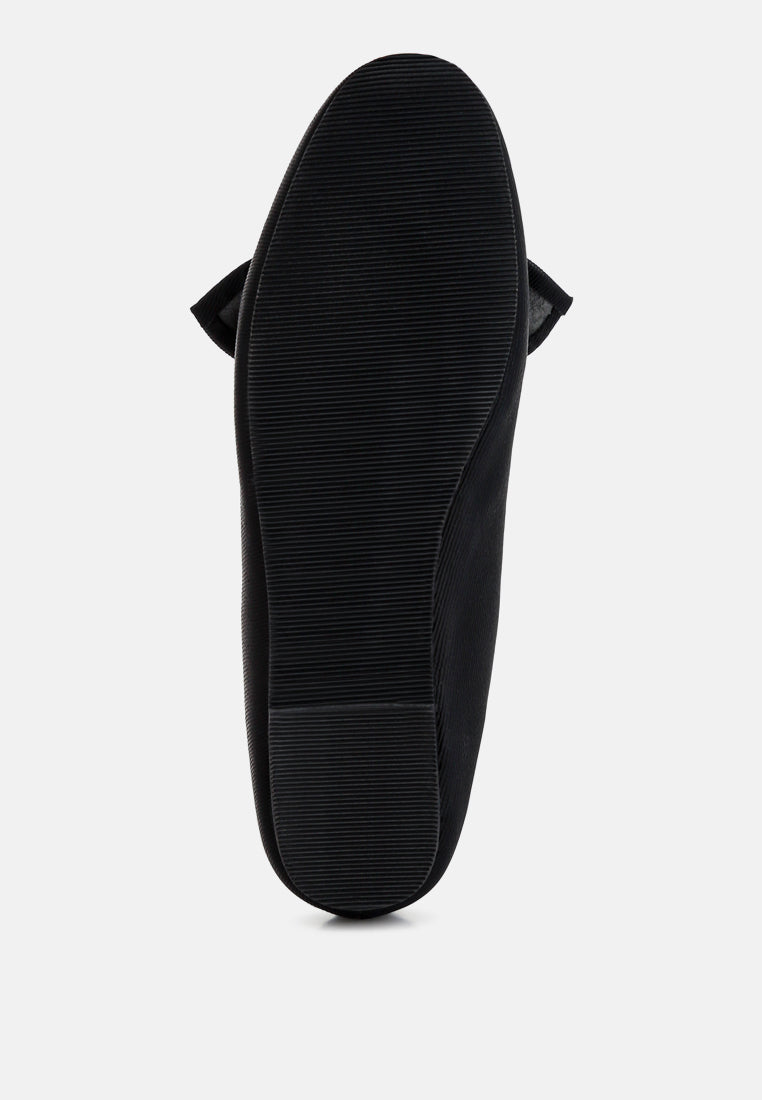 bow embellished loafers by motes#color_black