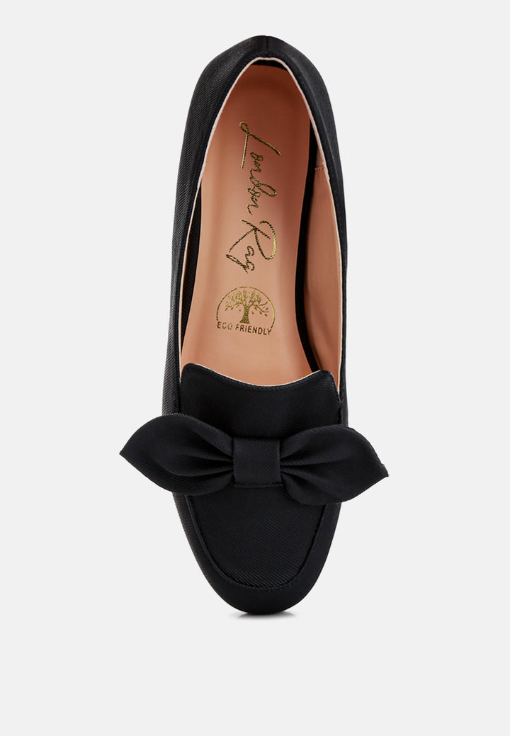 waveney bow embellished loafers#color_black