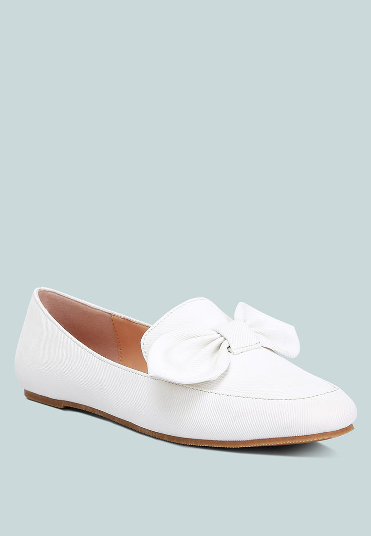 waveney bow embellished loafers#color_off-white
