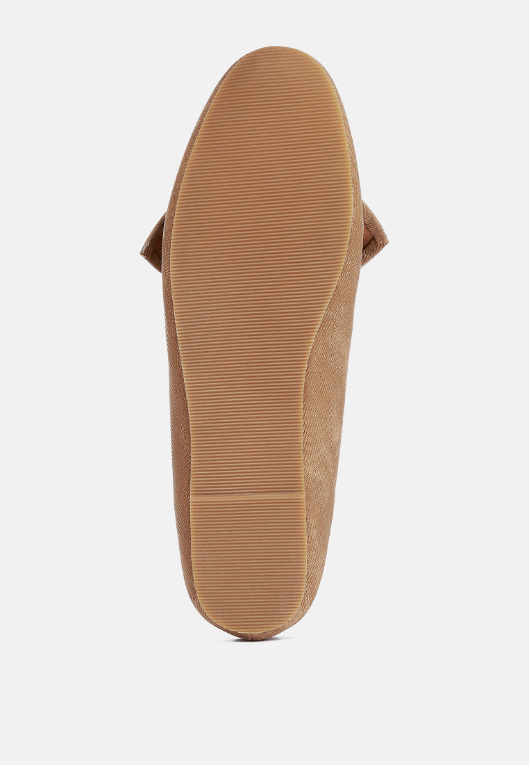 bow embellished loafers by motes#color_tan