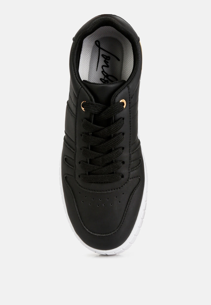welsh panelling detail sneakers#color_black