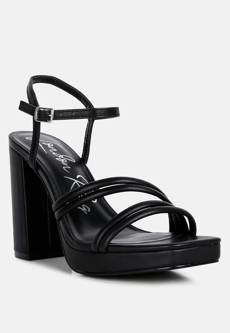whiskers high heel platform strappy sandals#color_black