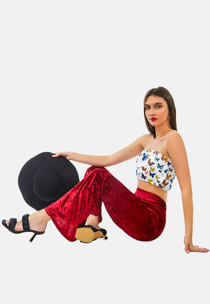 wiggle your way velvet flared pant#color_red