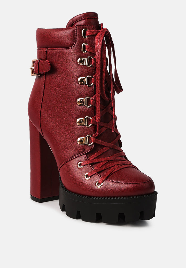 willow cushion collared lace-up high ankle combat boots#color_burgundy