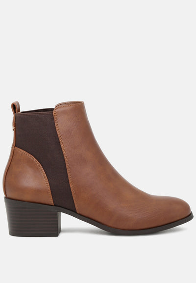 low heel ankle boot#color_tan