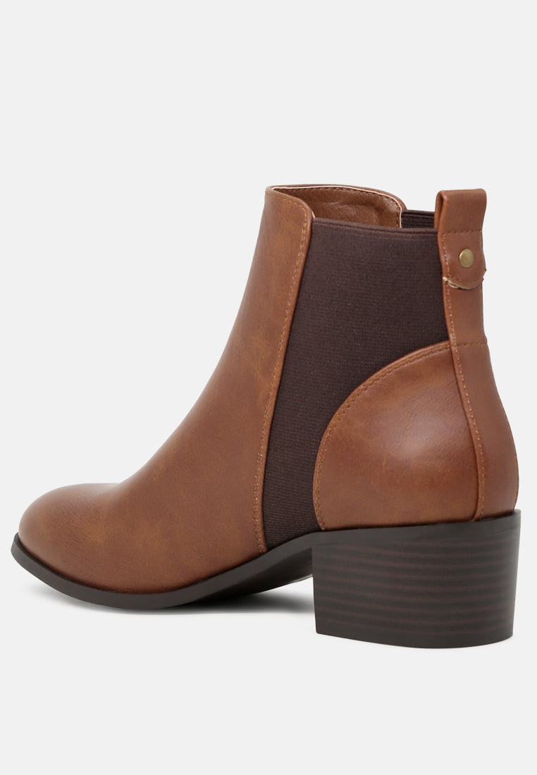 low heel ankle boot#color_tan